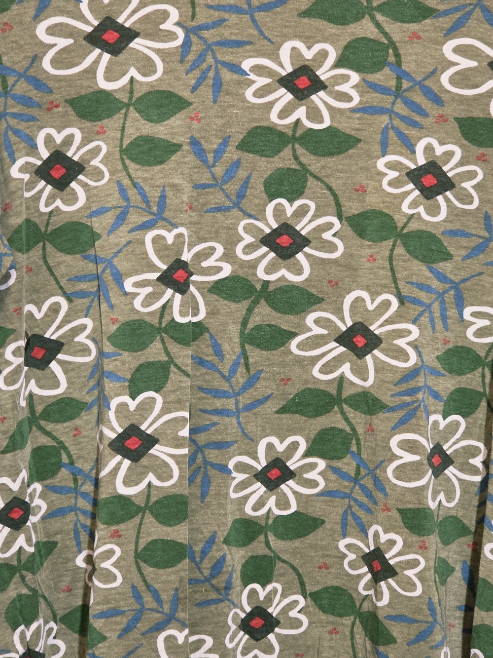 Gudrun Sjoden Green Floral Long-Sleeve Tee